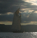 Clearwater sailing up the Hudson