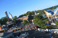 Flying over Playland