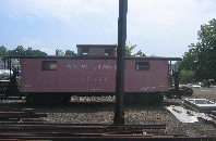 A red caboose