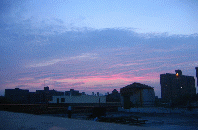 A sunset in Brooklyn